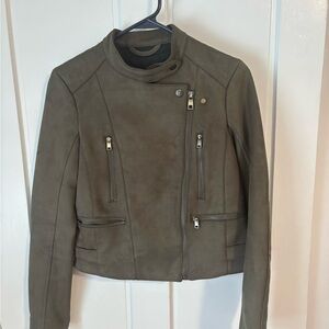 Banana Republic Khaki Leather Jacket